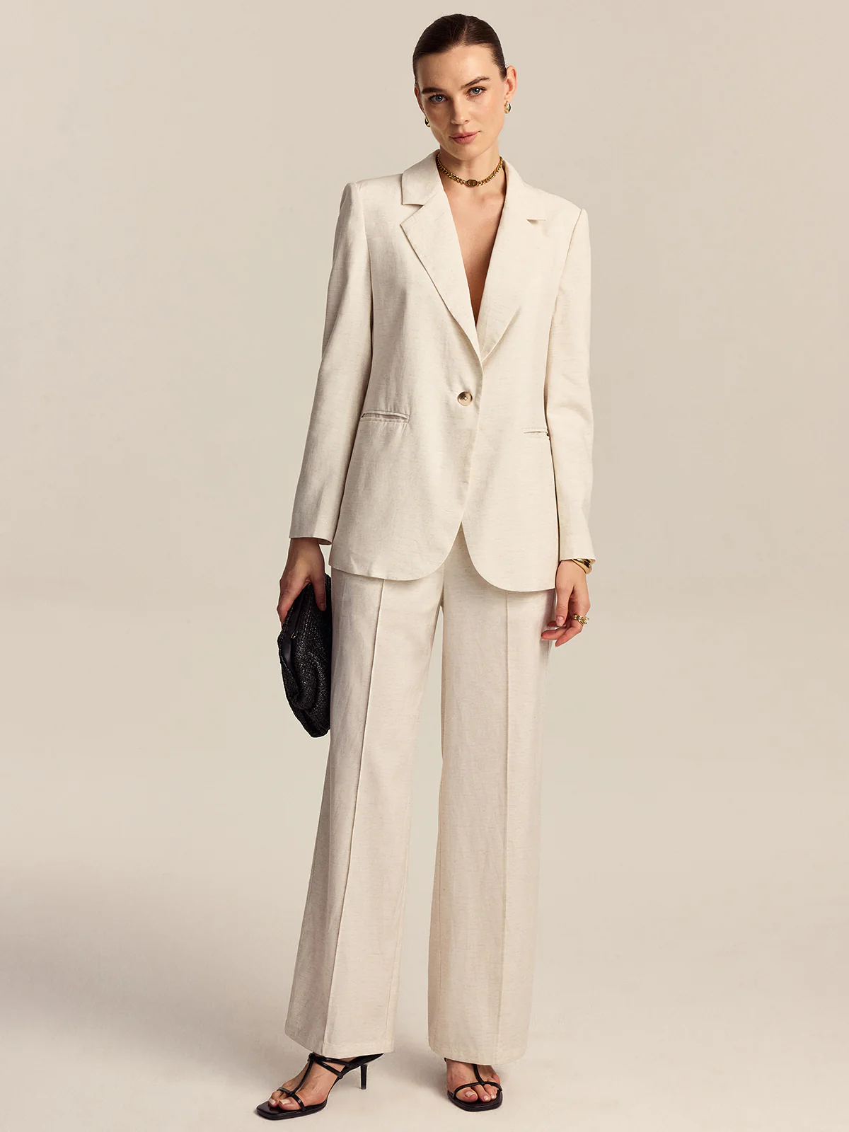 Tencel-Linen Blend Blazer - Image 4