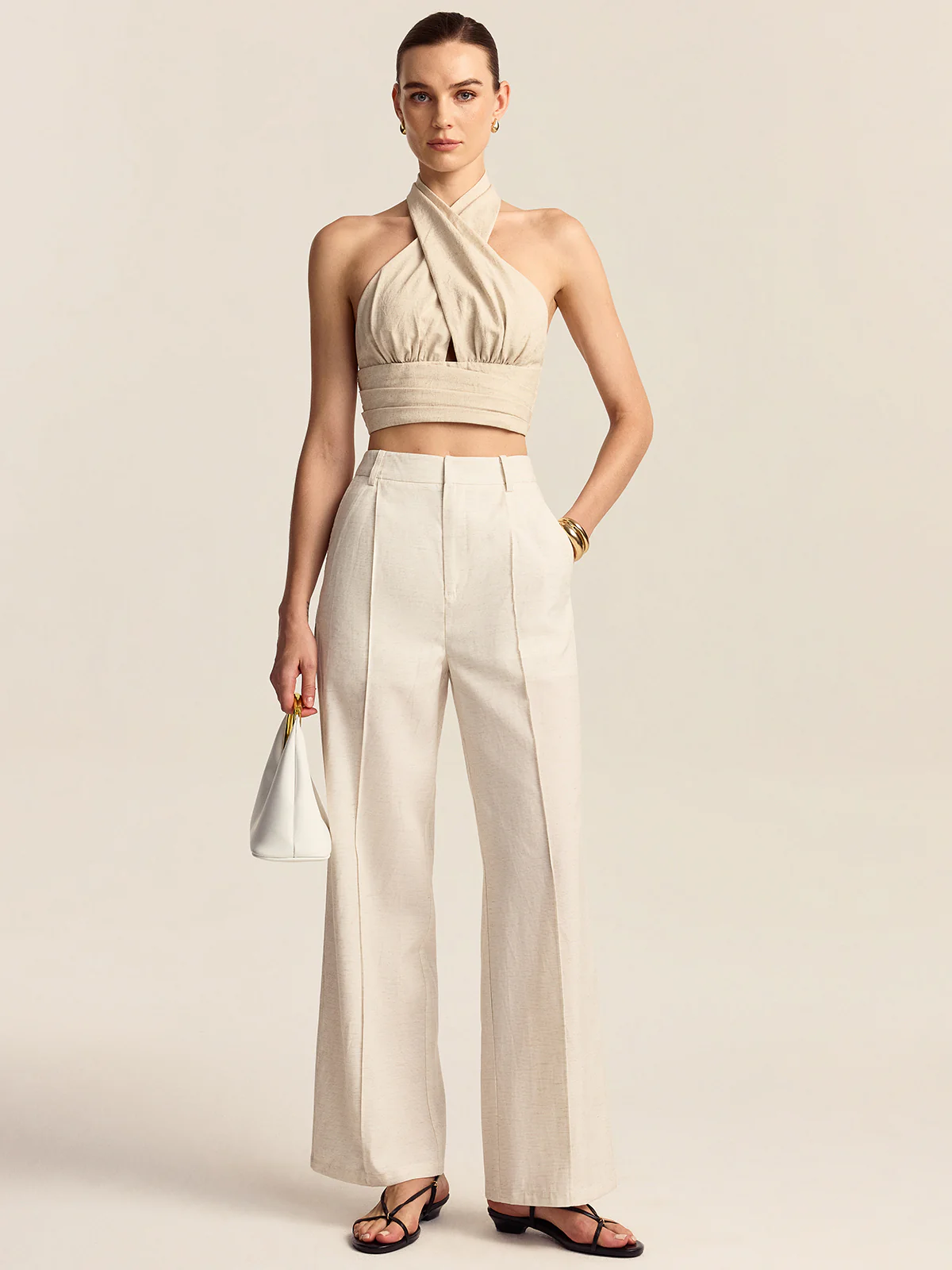 Tencel-Linen Blend Trousers - Image 2