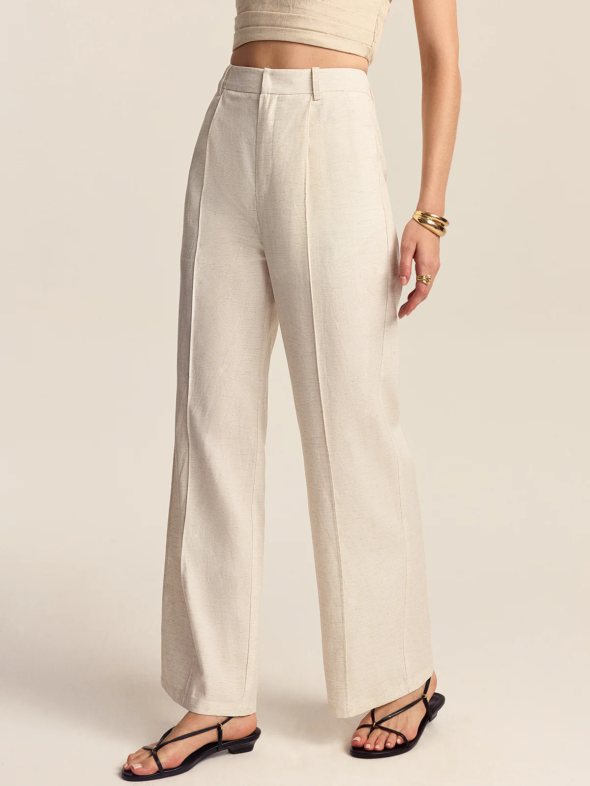 Tencel-Linen Blend Trousers - Image 5