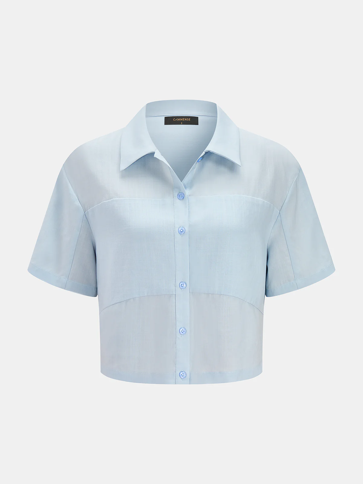 Tencel Short Sleeve Shirt & Maxi Skirt Set - Image 3