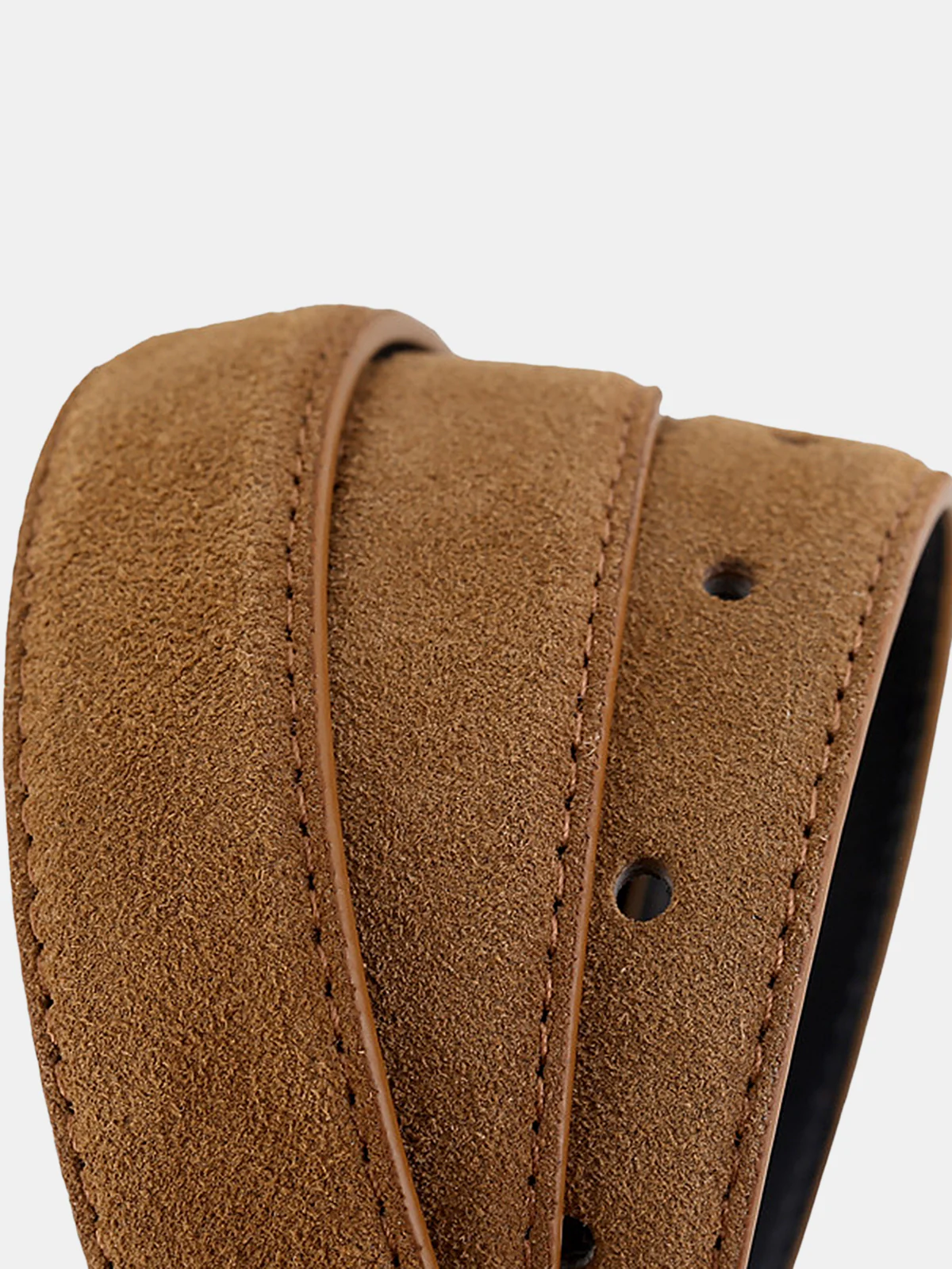 Textured Buckle Leather Belt - Image 3