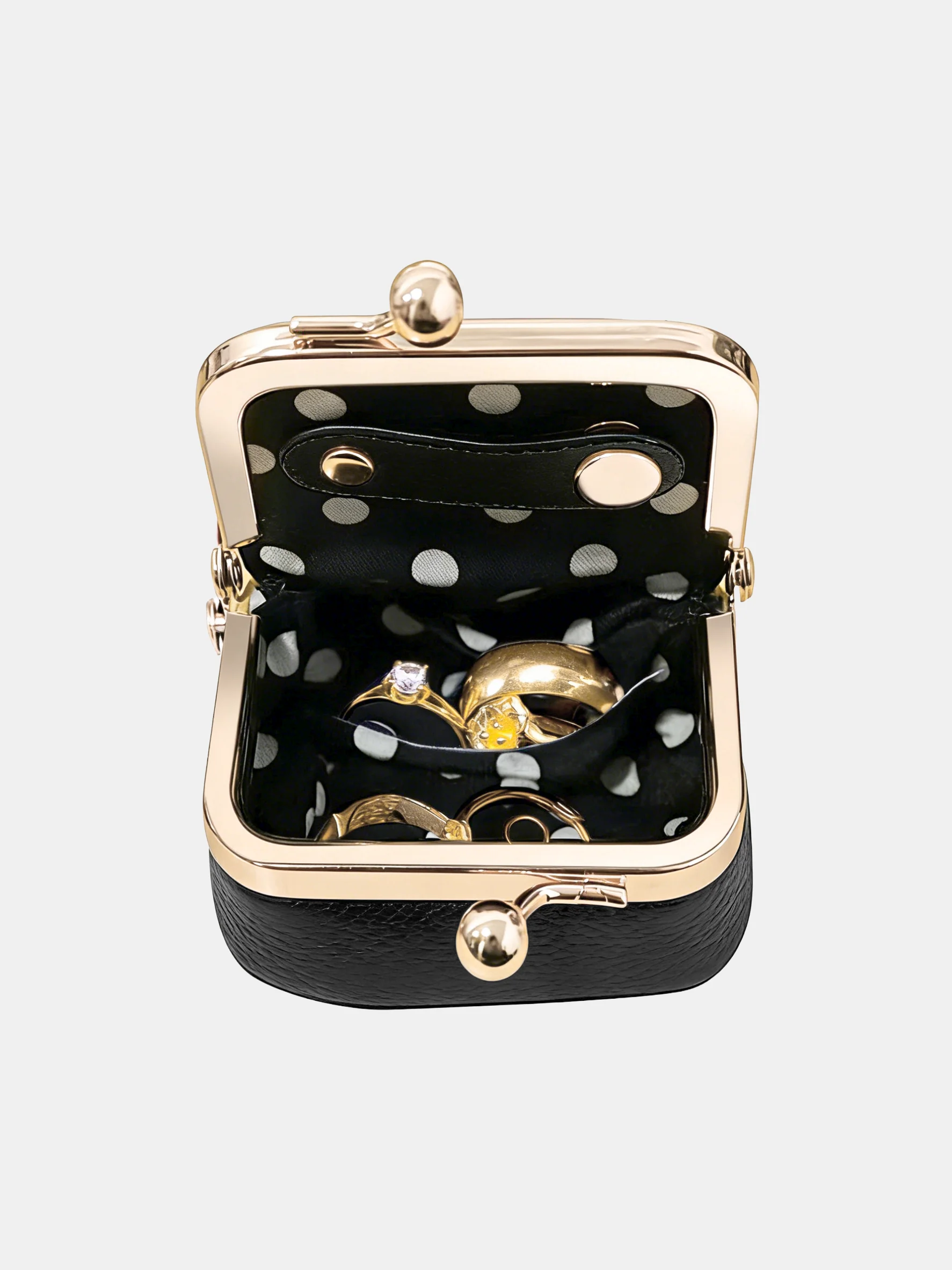 Textured Kiss-Lock Jewelry Box - Image 2