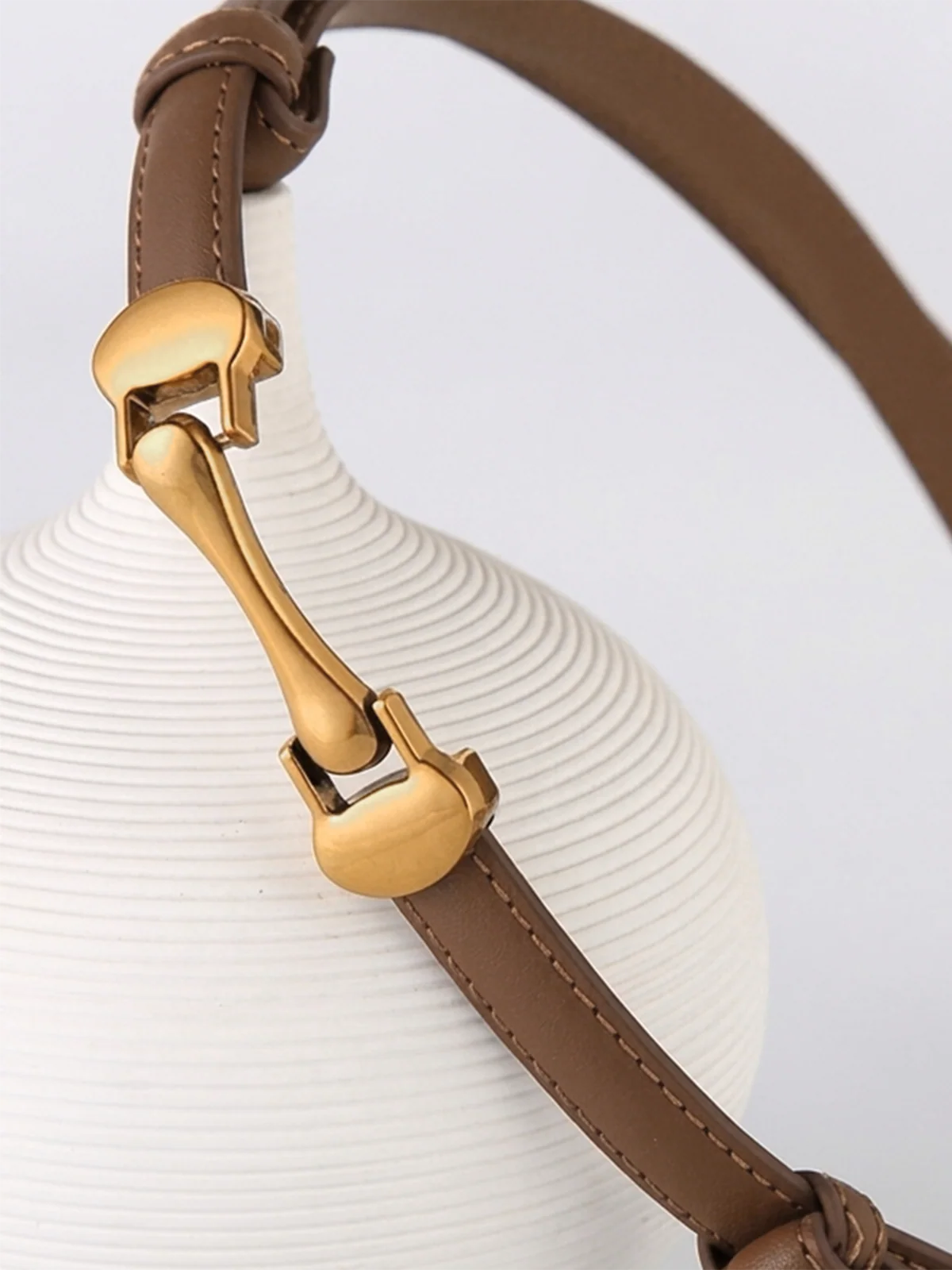 Thin Genuine Leather Metal Buckle Belt - Image 3