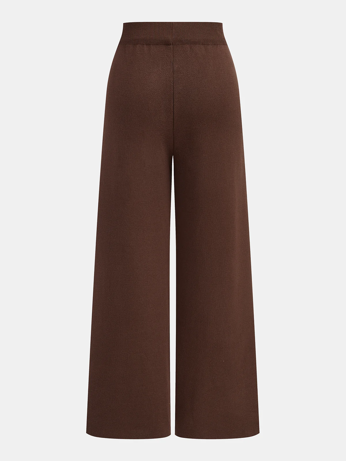Three-Piece Knit Turtleneck Top Cardigan Pants Set - Image 7