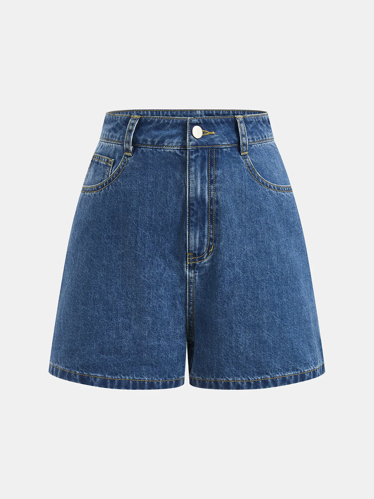 Tie-Back Denim Sleeveless Top & Shorts Set - Image 5