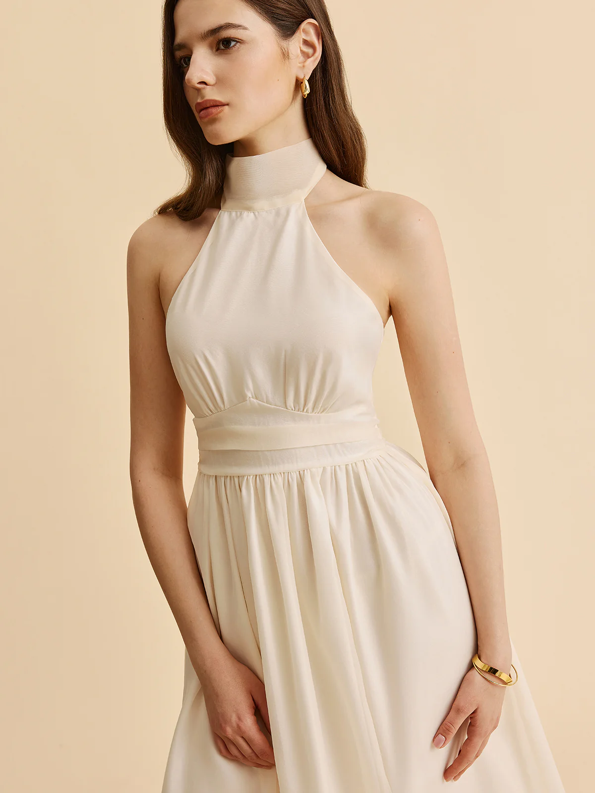 Tie-Back Halter A-Line Dress - Image 6