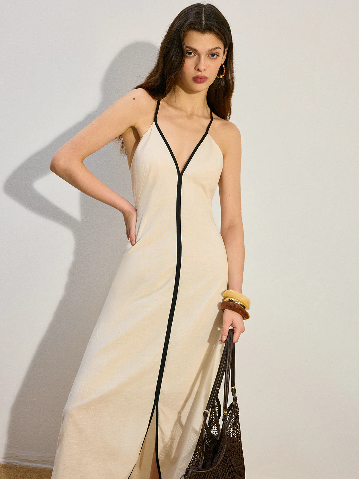 Linen & Cotton Maxi Dress - Image 4