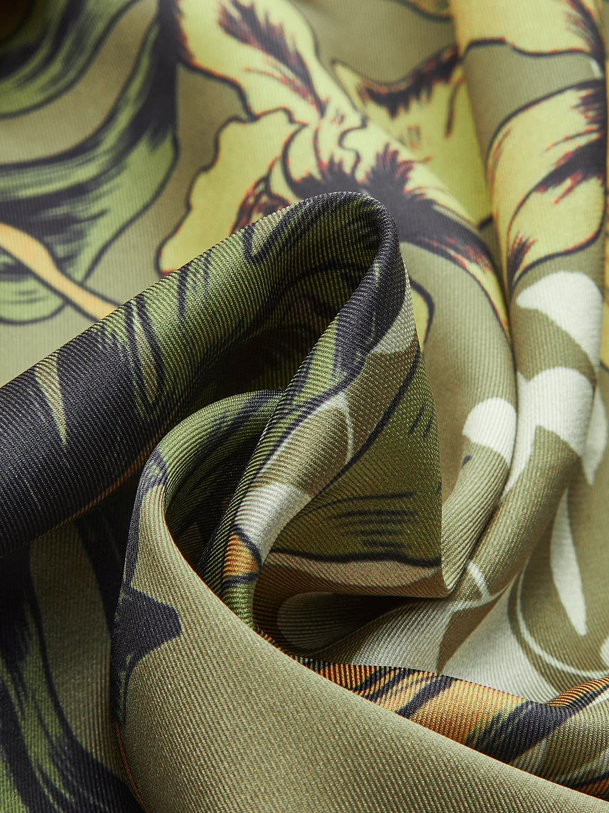 Tie Detail Floral Print Wrap Skirt - Image 8