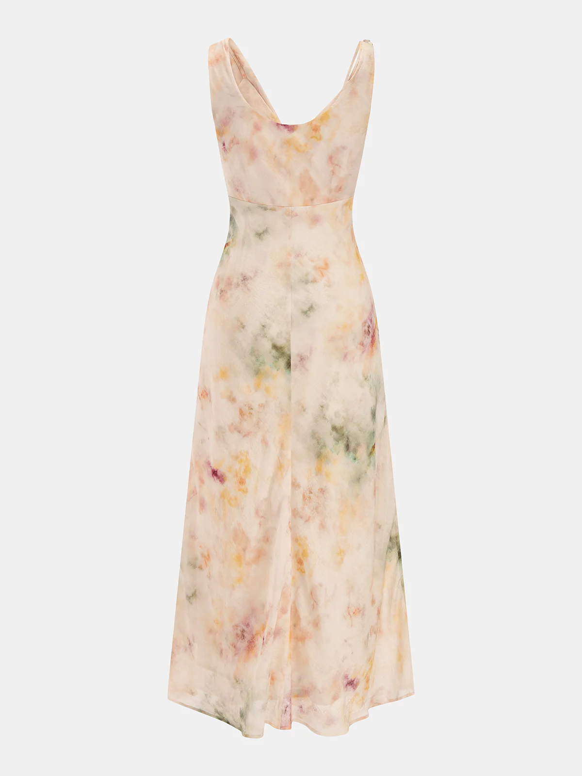Tie Dye Cowl Neck Sleeveless Maxi Dress - Image 3