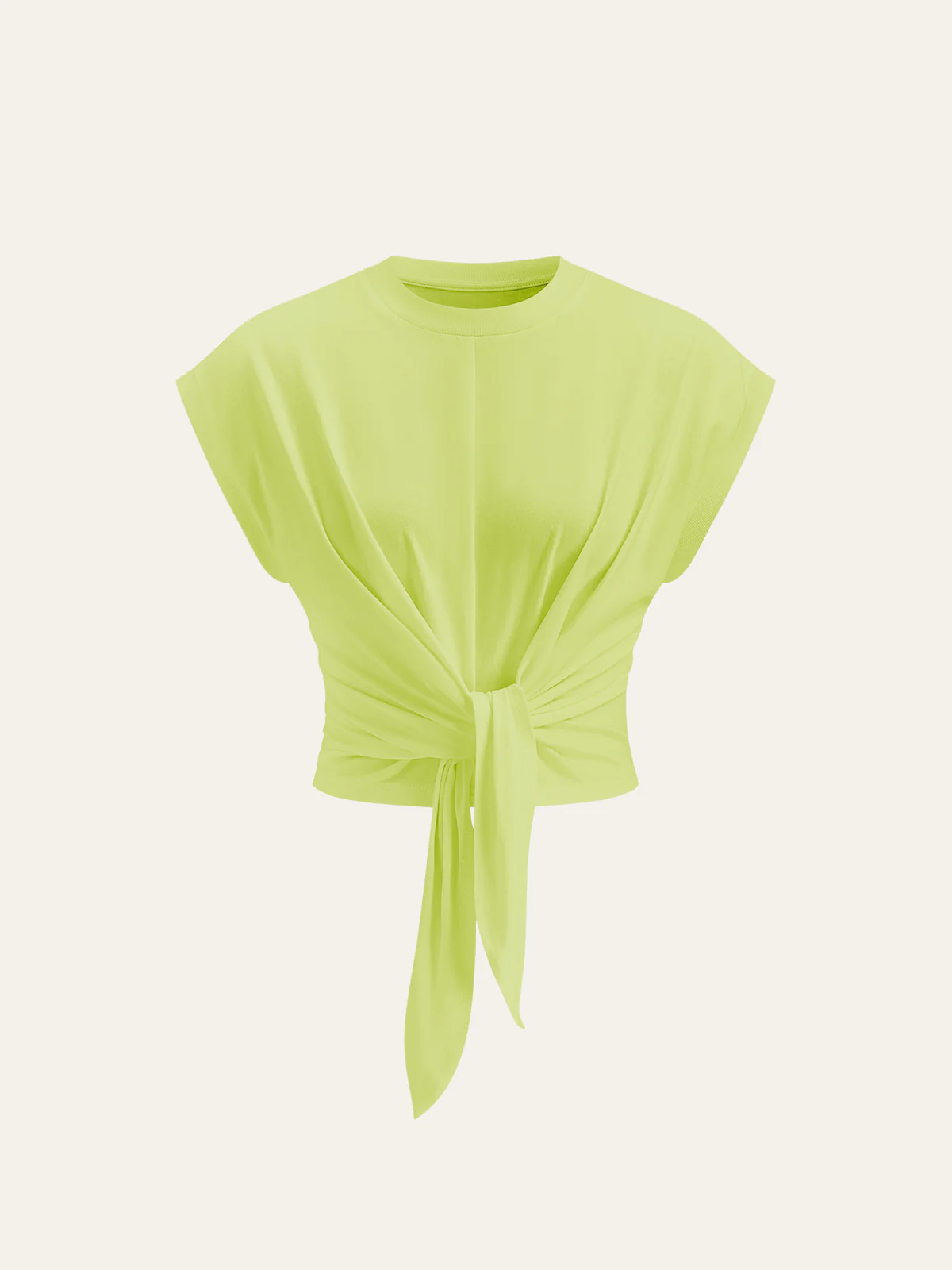 Tie-Front Cap Sleeve Top - Image 6