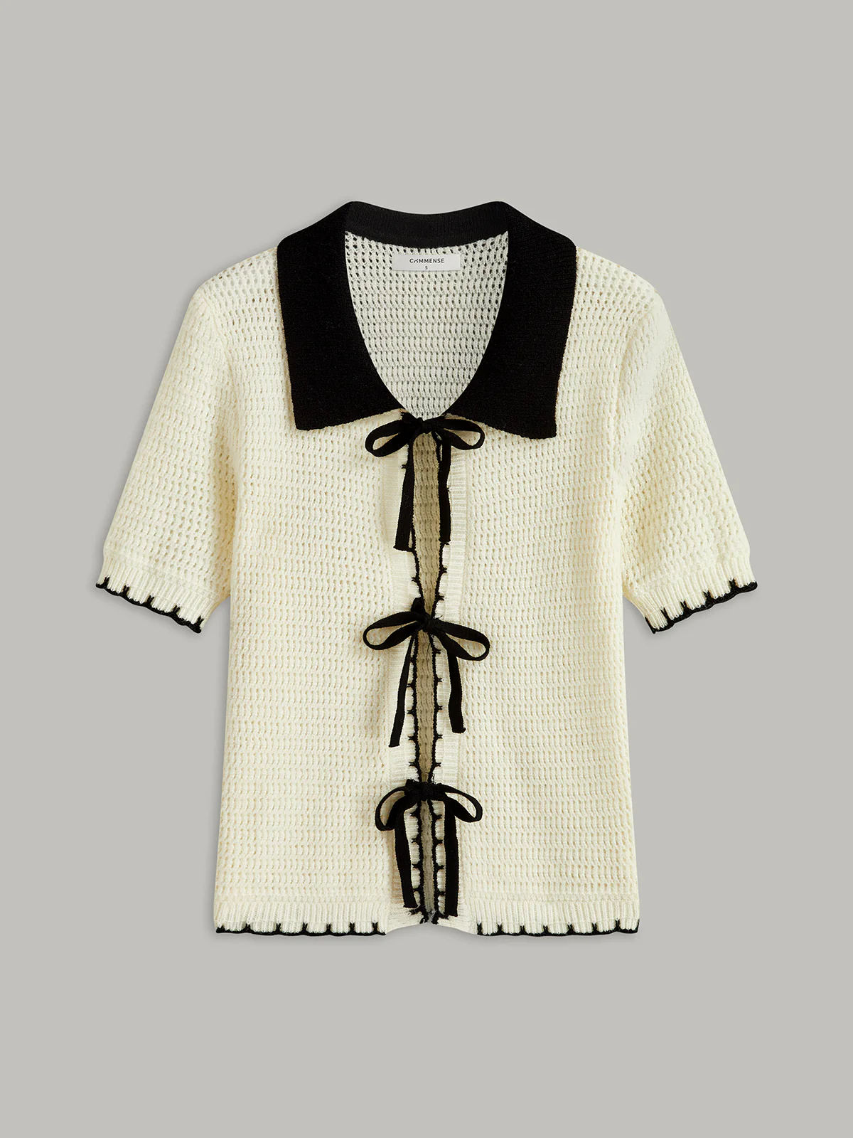 Tie-Front Knit Top