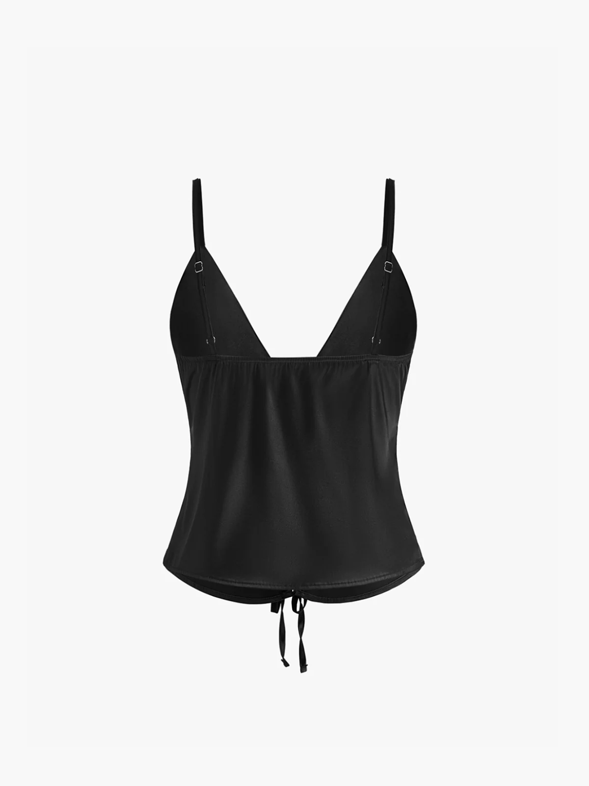 Tie Front Satin Cami Top - Image 7