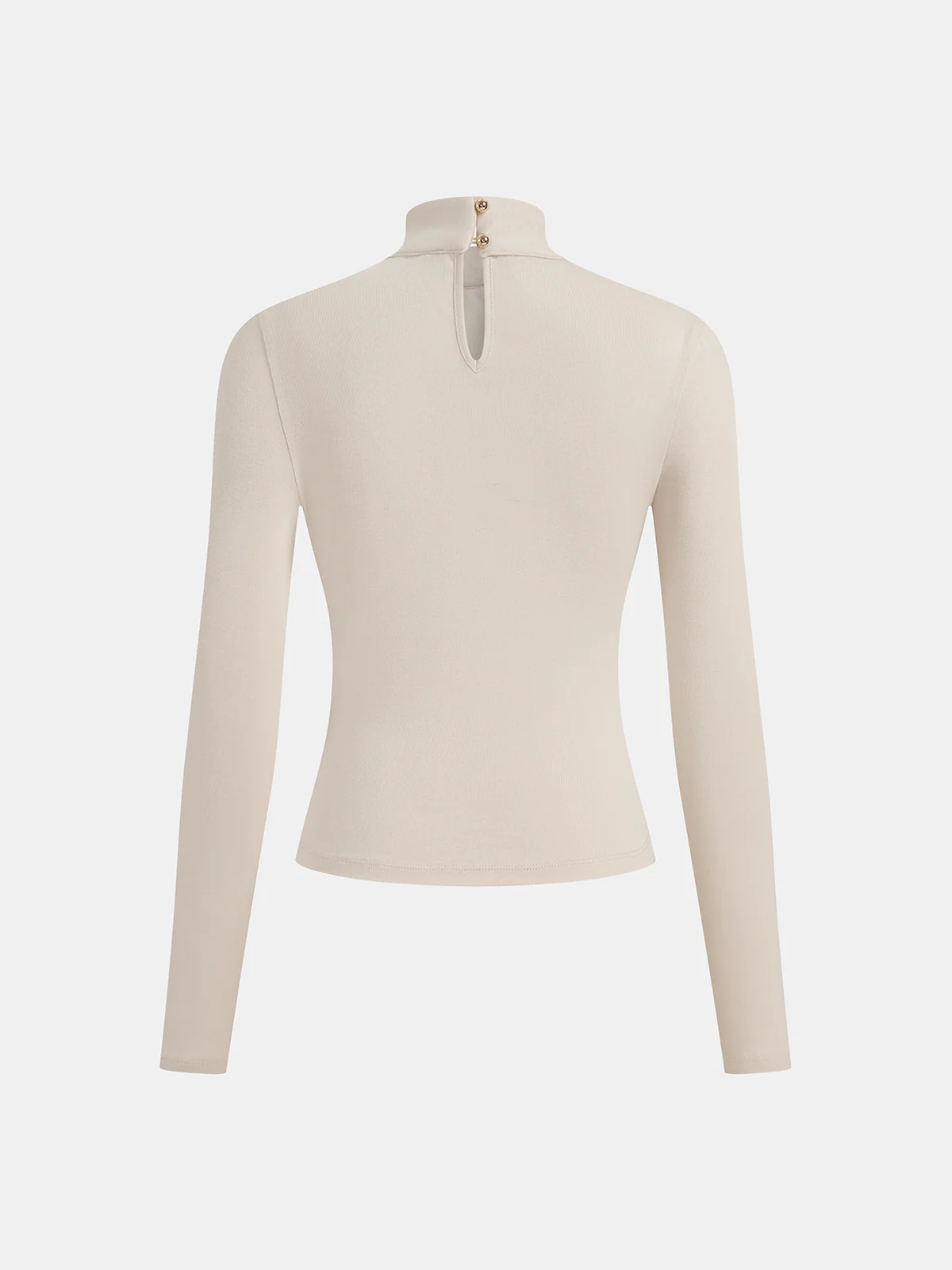 Tie-Neck Long Sleeve Knit Top - Image 2