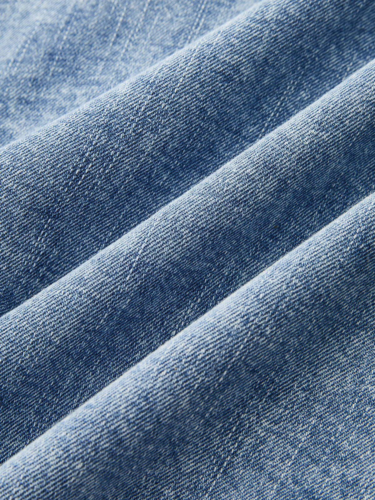 Tie Neck Sleeveless Denim Shirt - Image 4