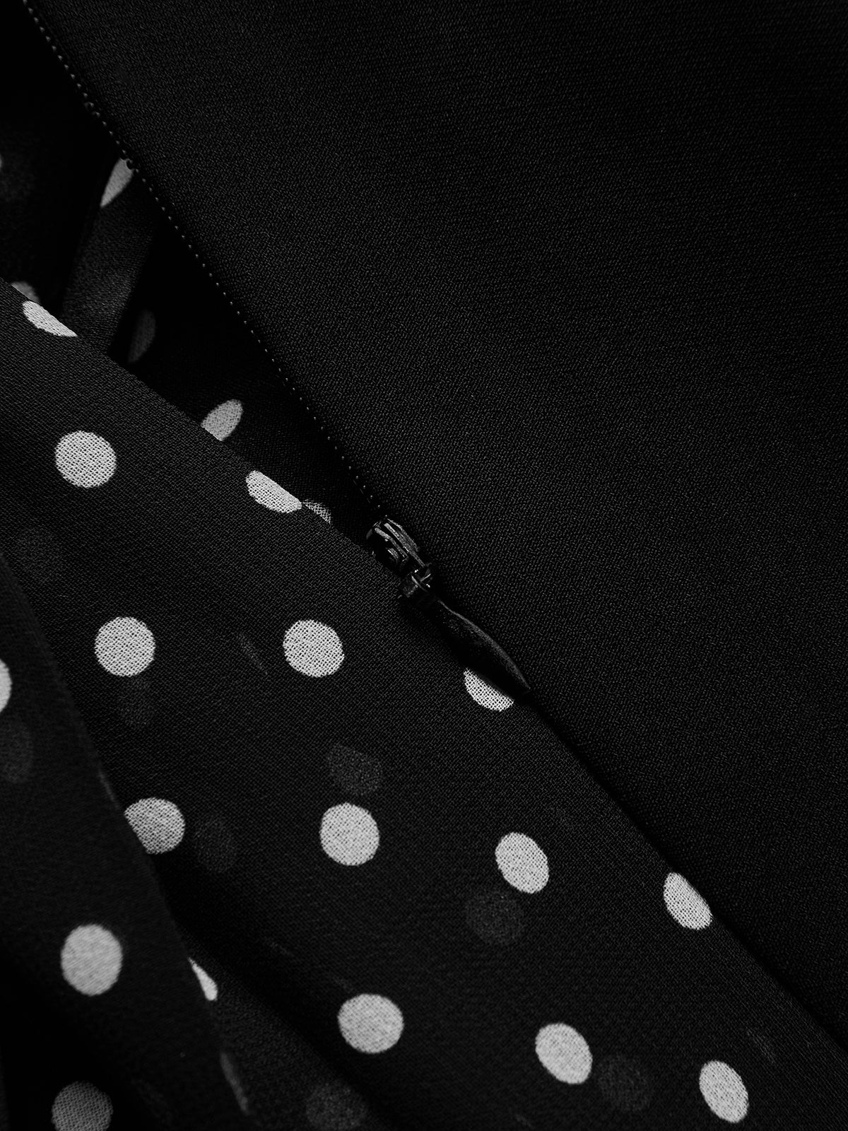 Tie Waist Blazer-Style Polka Dot Maxi Dress - Image 4
