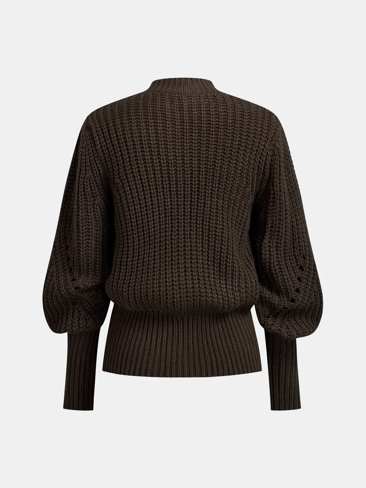 Tie-Waist Button-Front Knit Sweater - Image 2