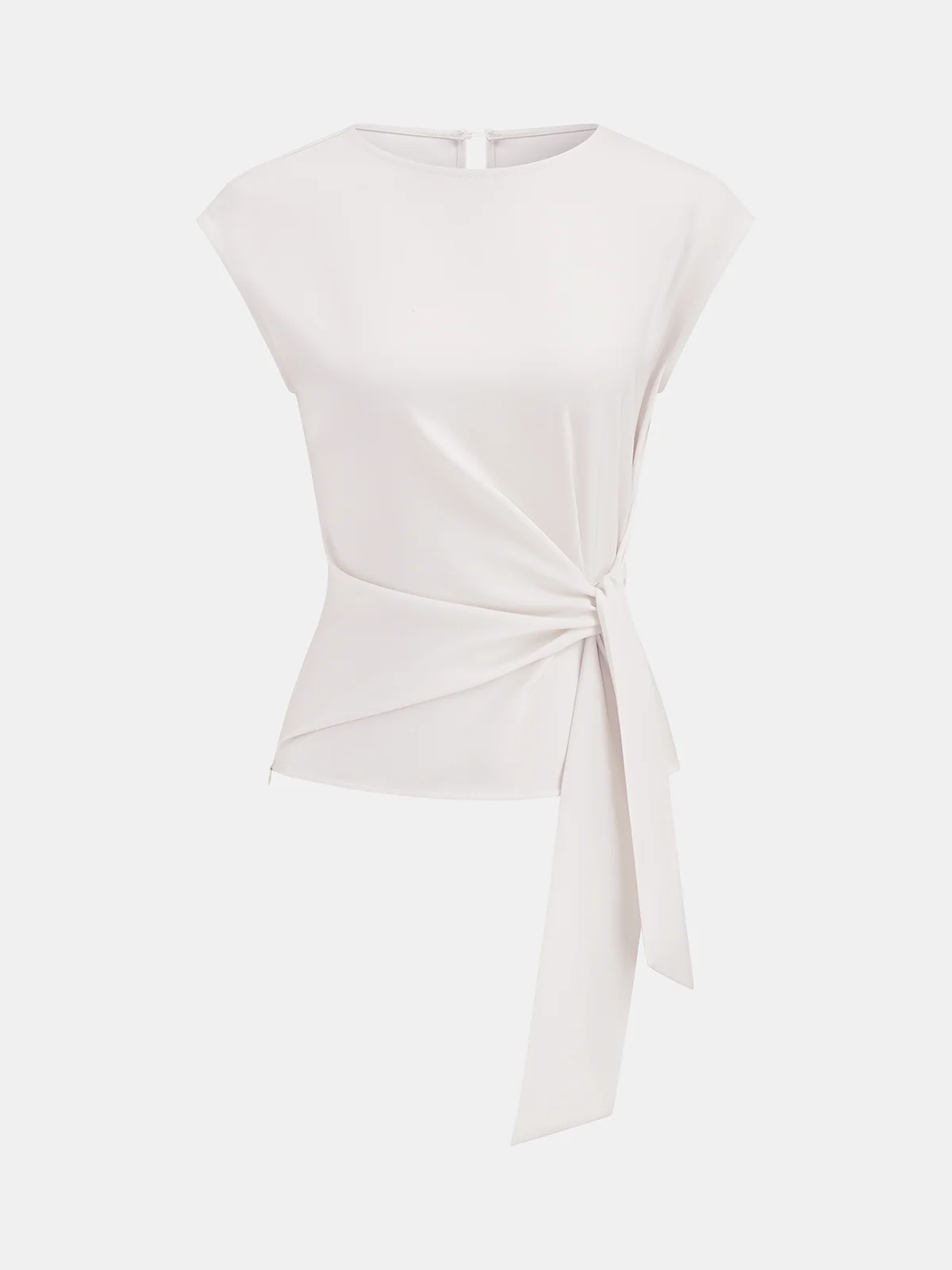 Tie Waist Sleeveless Top & Wide Leg Pants Set - Image 5