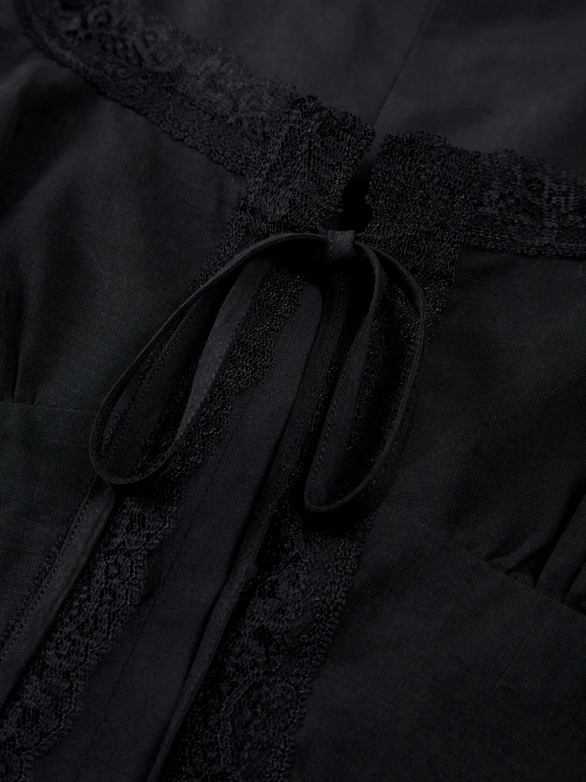 Fly Away Tied Lace Trim Linen Tank Top - Image 7