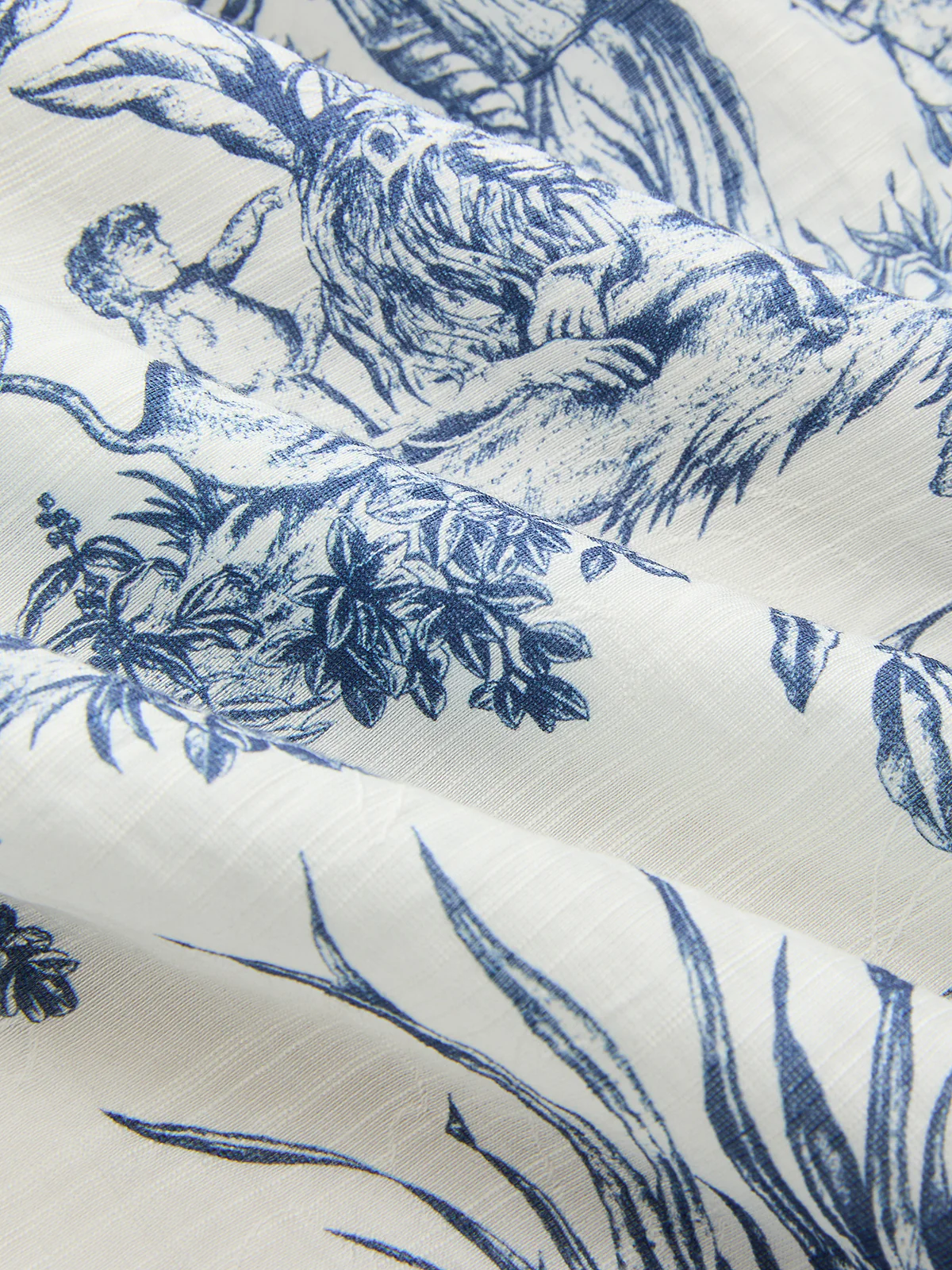 Toile Print Casual Three Piece Shorts Set - Image 3