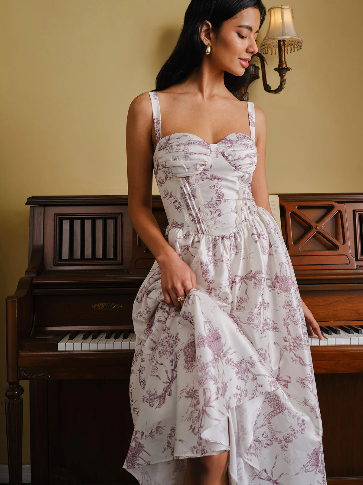 Toile Print Corset Dress - Image 2