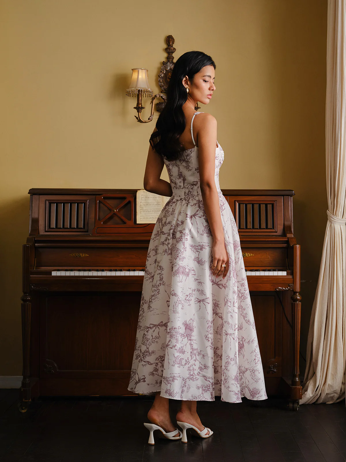 Toile Print Corset Dress - Image 5