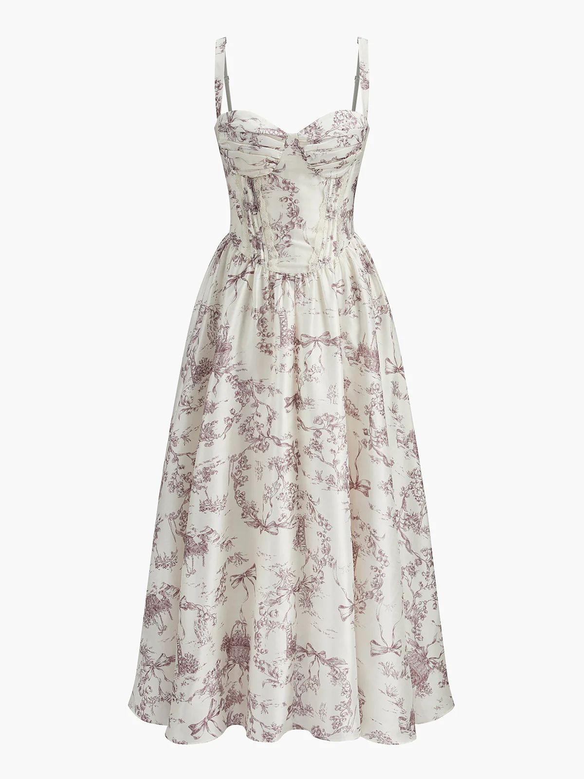 Toile Print Corset Dress - Image 7