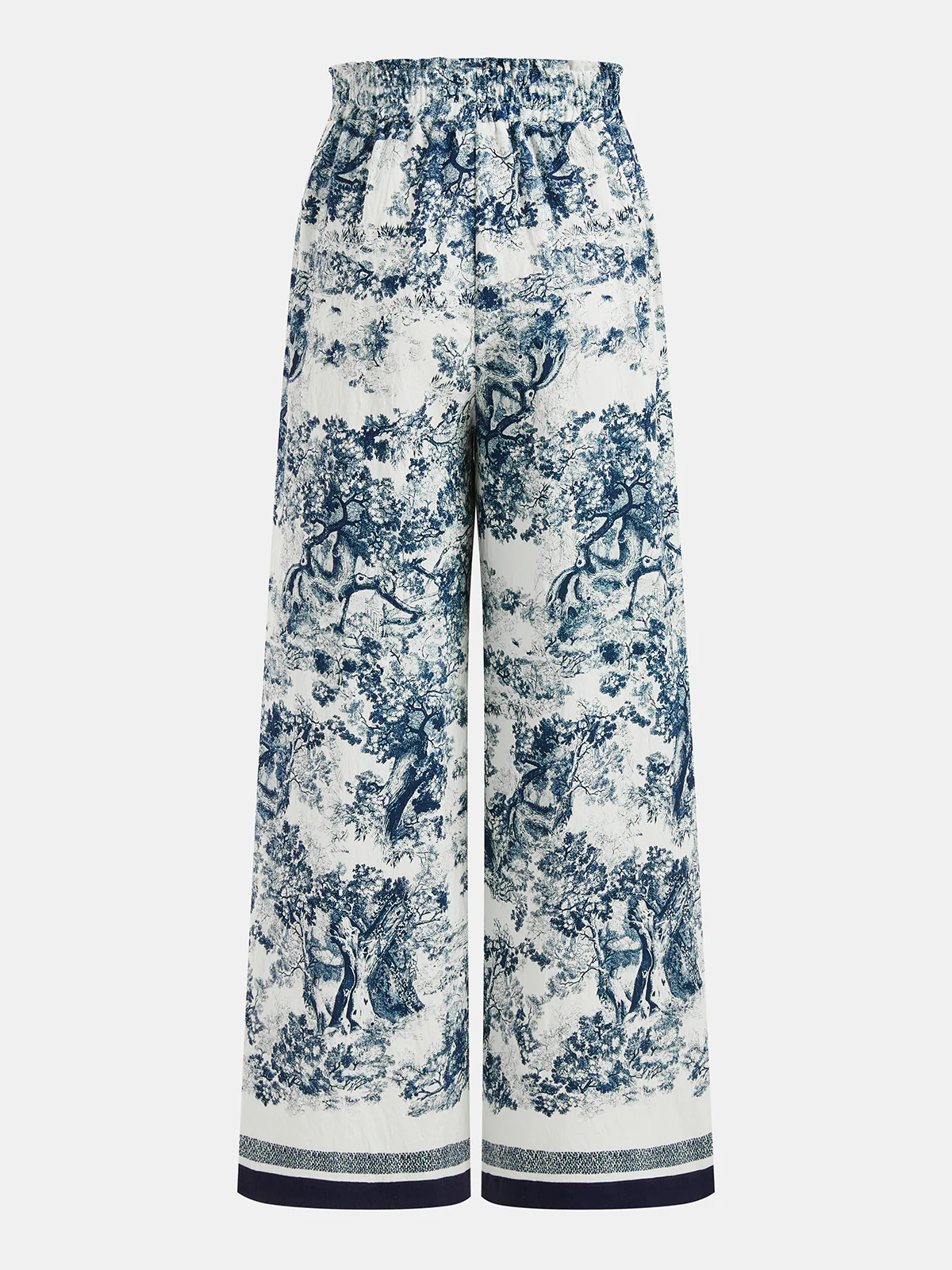Toile Print Shirt & Wide Leg Pants Set - Image 6