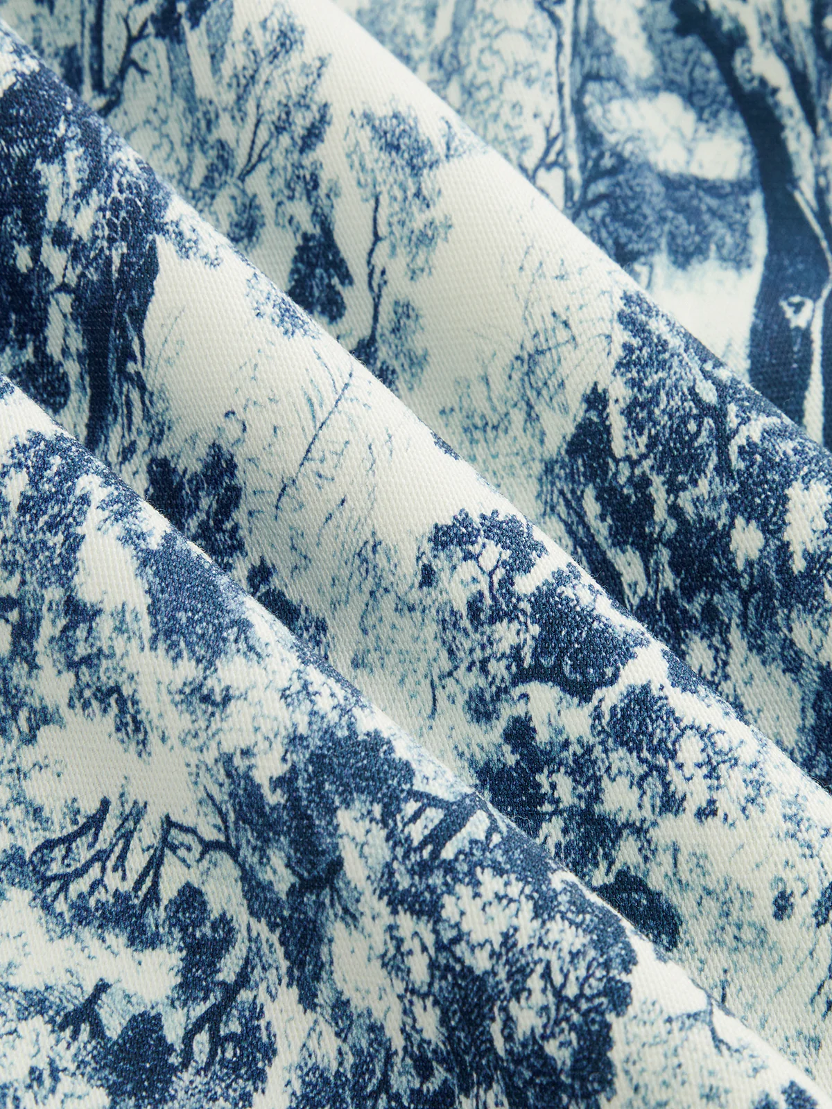 Toile Print Tie Waist Casual Shorts - Image 4