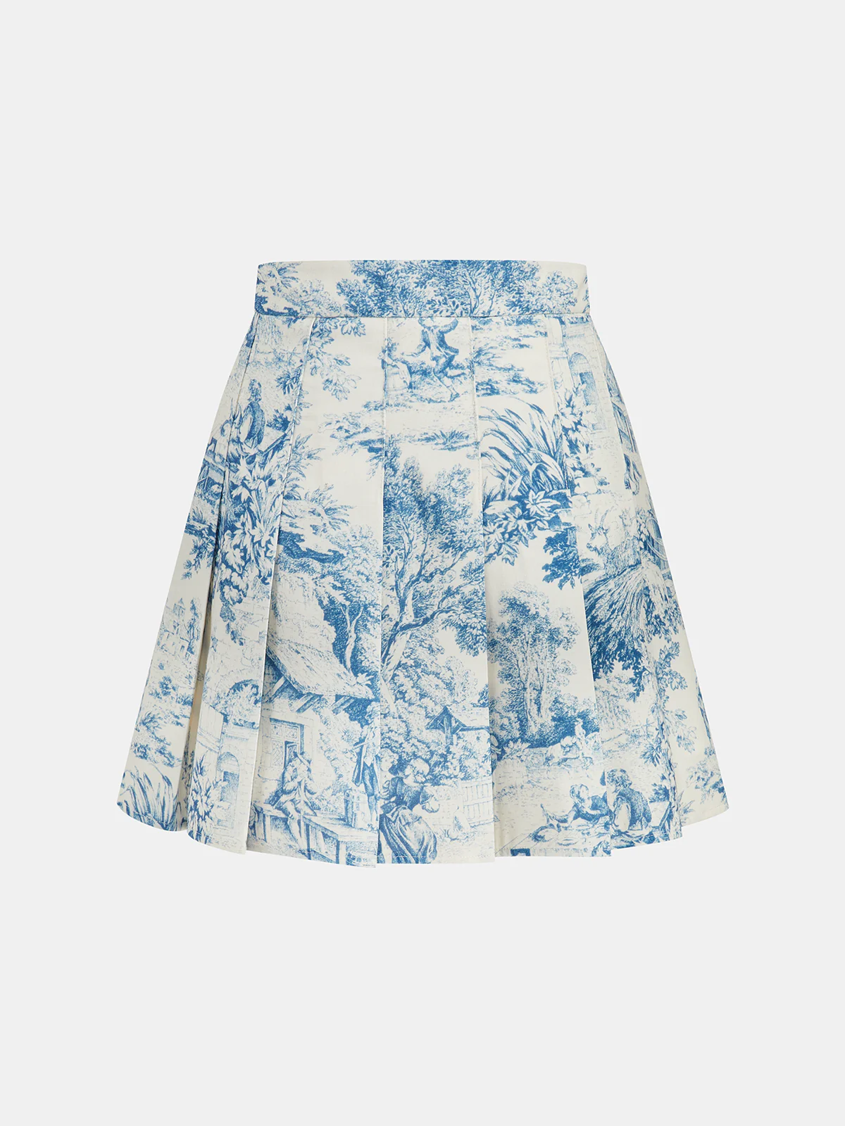 Toile Print Vest & Pleated Skirt Set - Image 6