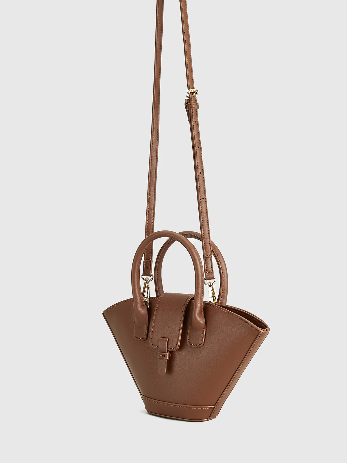 Top Handle Basket Bag - Image 5