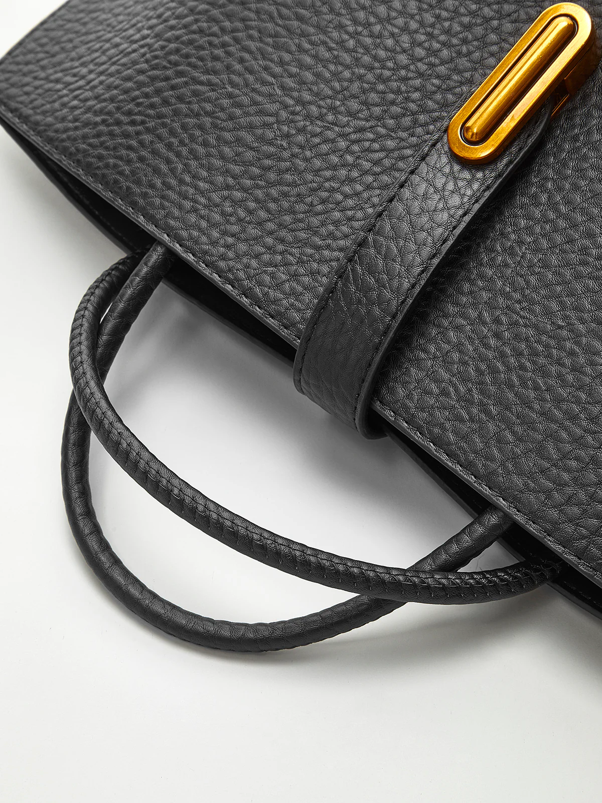 Top Handle Textured Shoulder Bag - Image 5