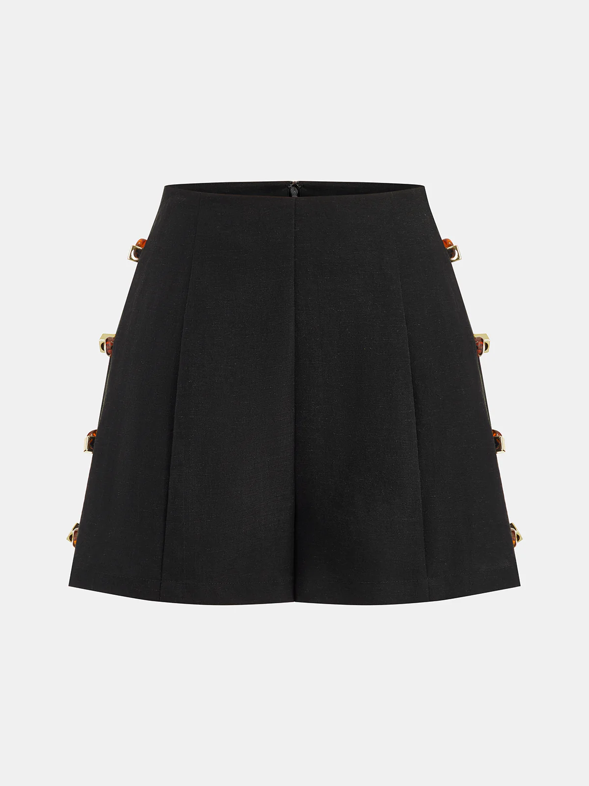 Tortoiseshell Detail Sleeveless Top & Shorts Set - Image 6