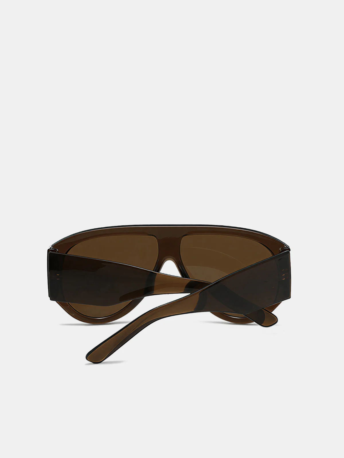 Trendy Oversized Shield Sunglasses - Image 3