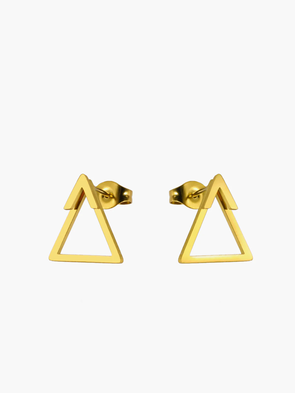 Triangle Stud Earrings - Image 3