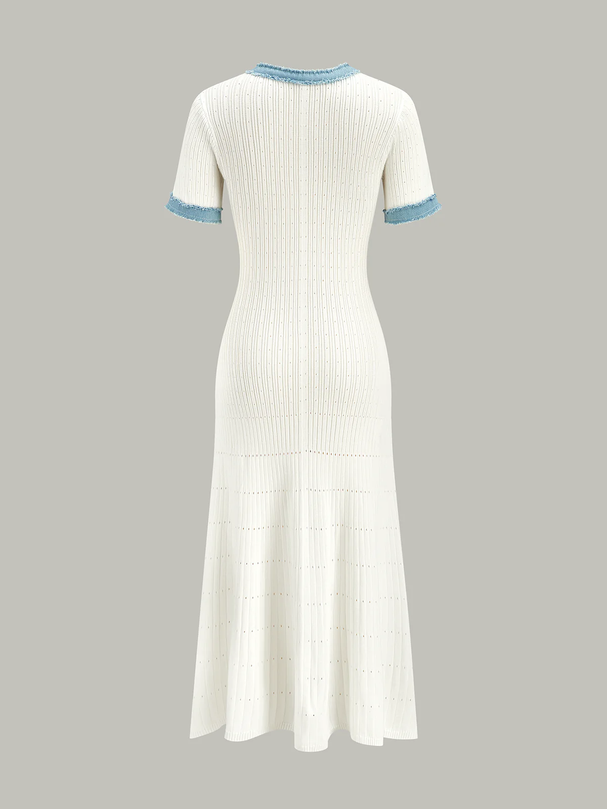 Trimmed Knit Midi Dress - Image 3