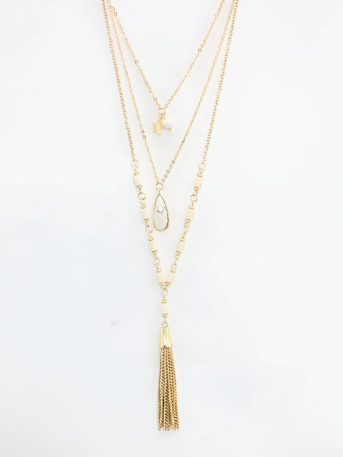 Triple Layered Pendant Necklace - Image 3