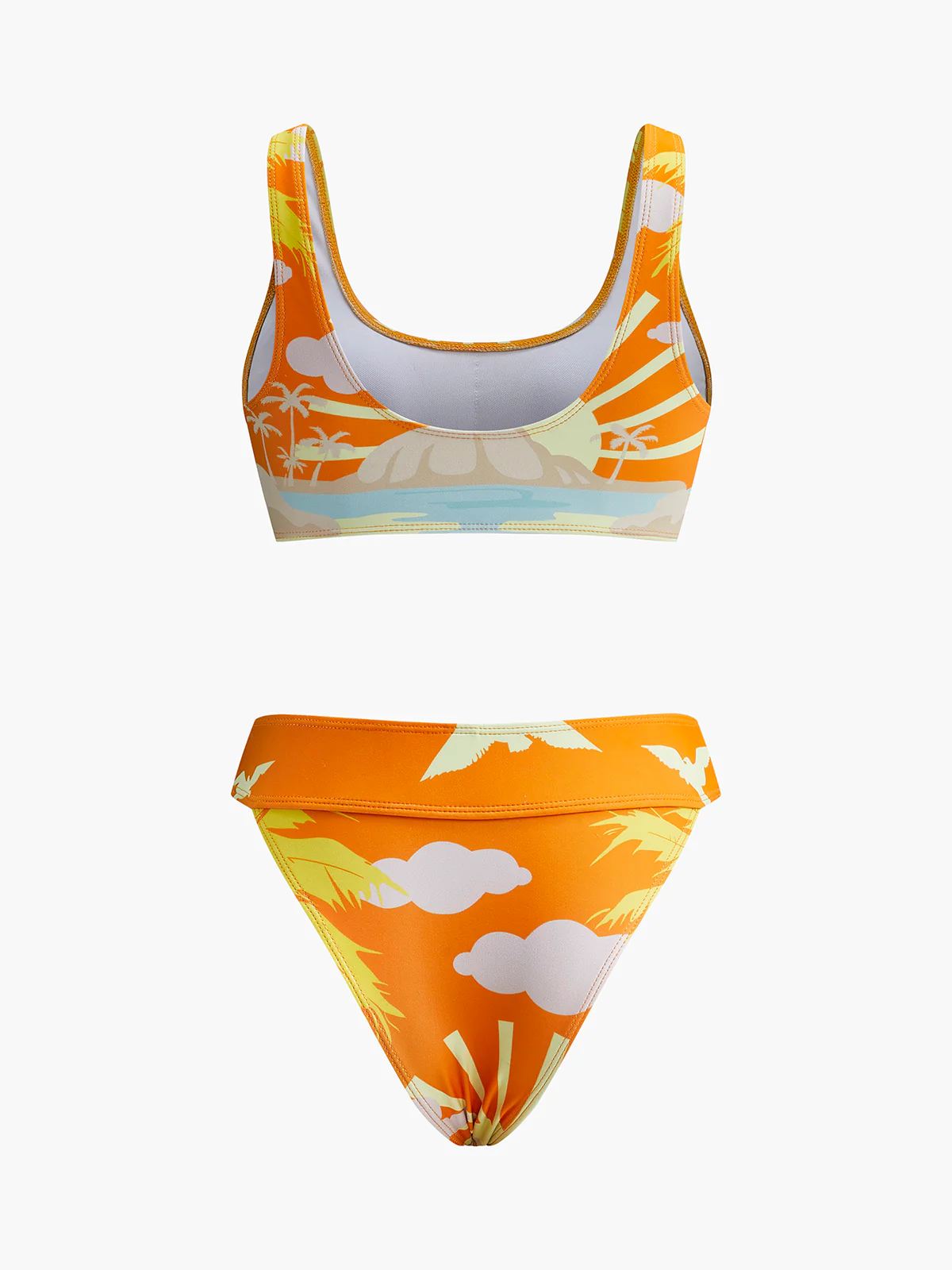 Tropical Print Bikini Set - Image 2