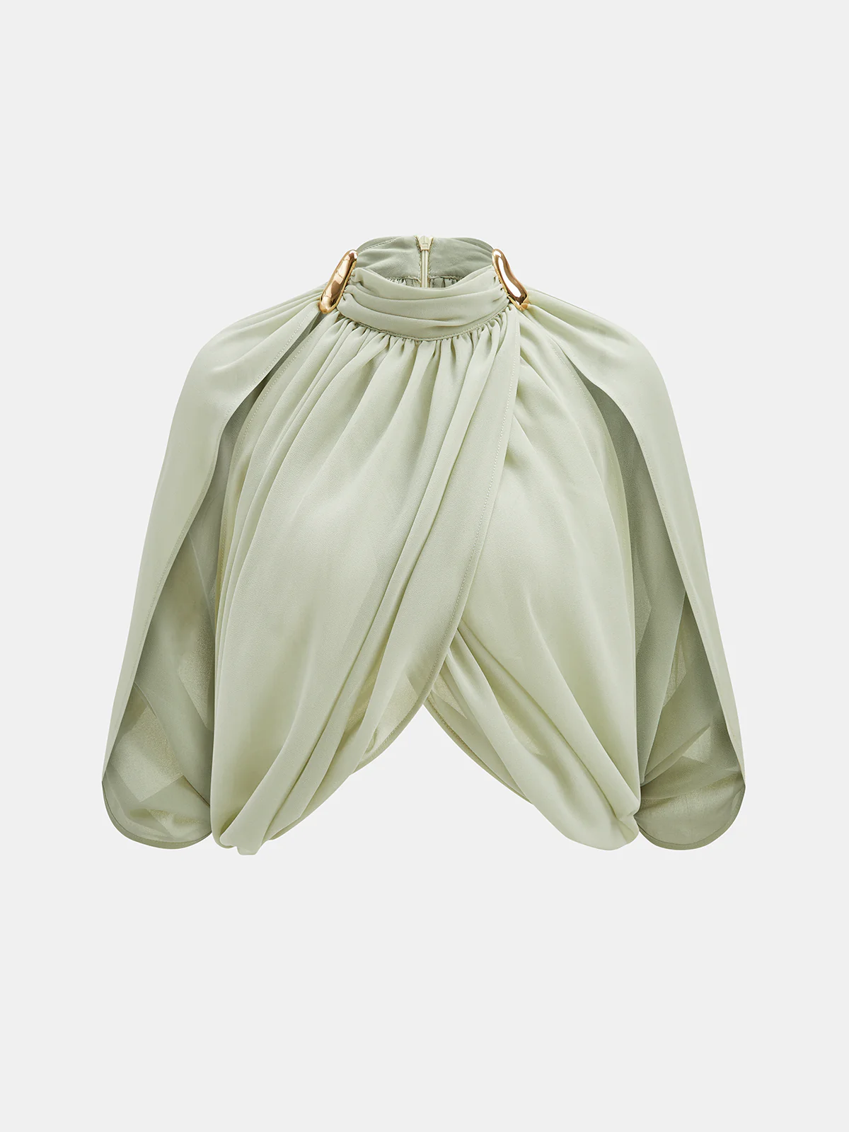 Tube Liner Chiffon Capelet Top & Maxi Skirt Set - Image 3