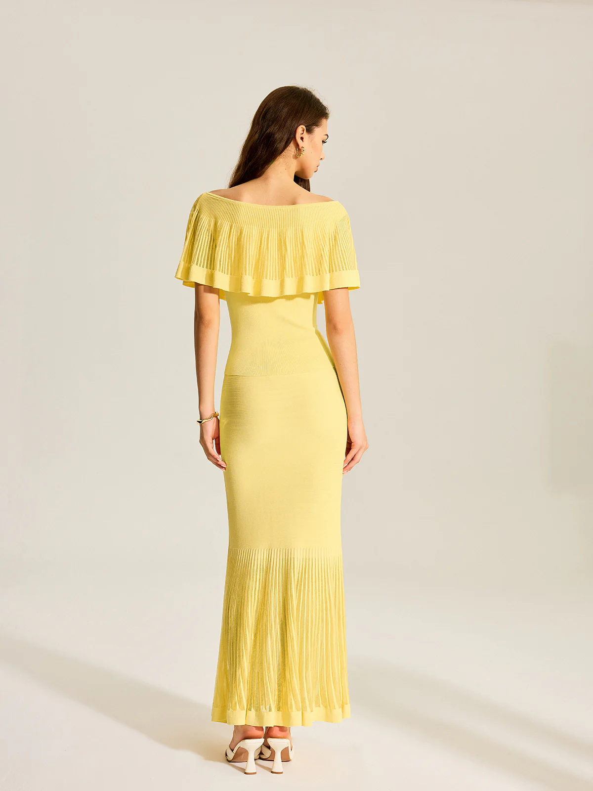 Tulle-Paneled Knitted Skirt - Image 5