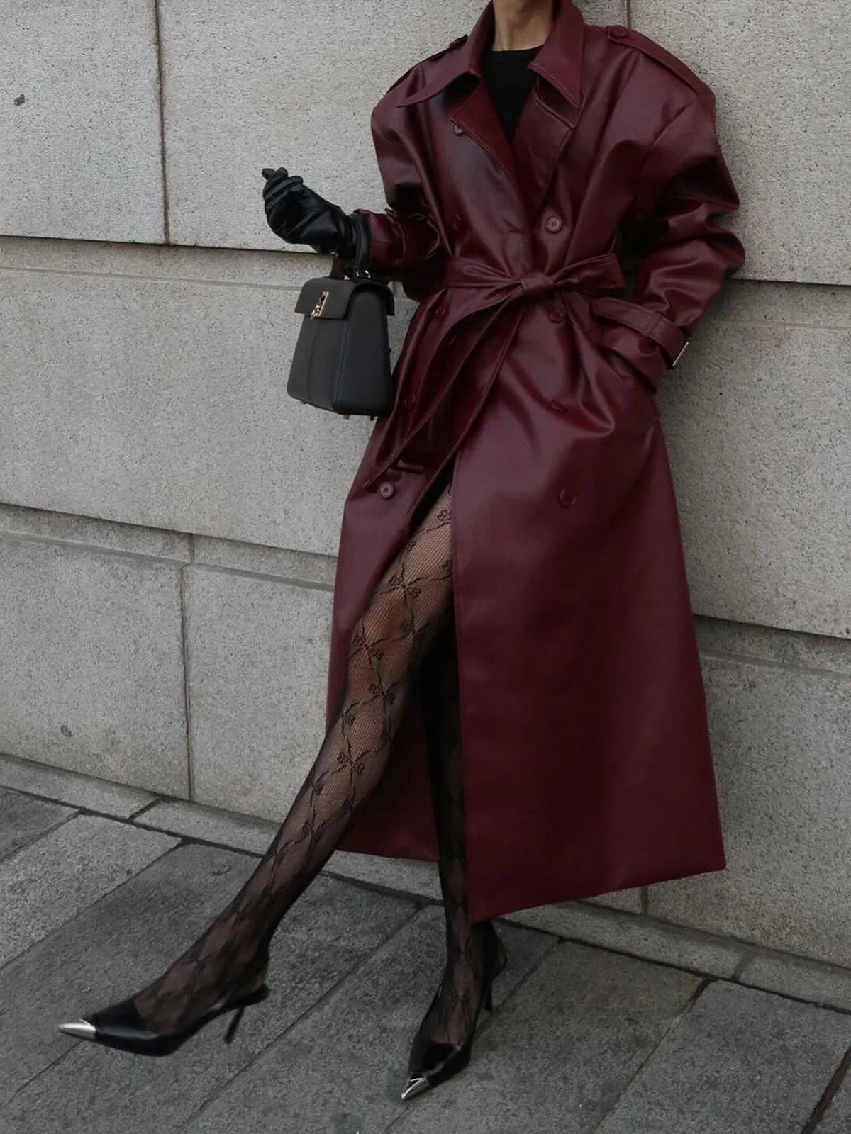 Tulle Sheer Tights With Bow Pattern - Image 3