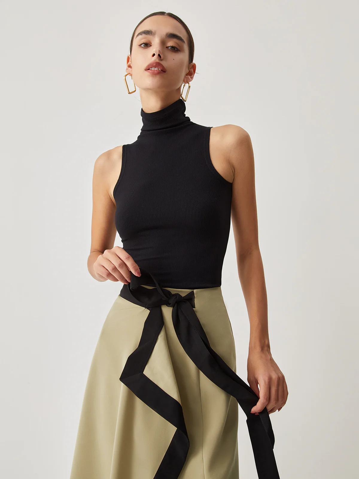 Turtleneck Rib Top - Image 3