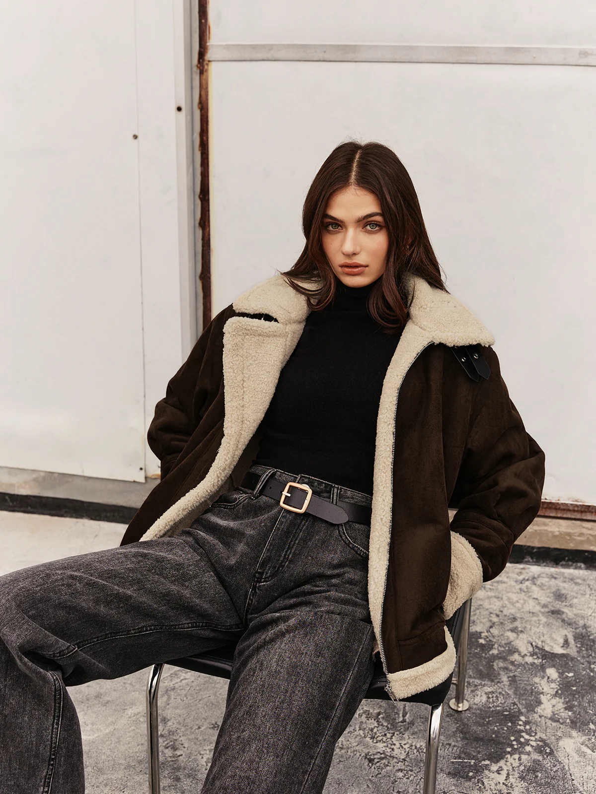 Turtleneck Zipper Fleece Jacket - Image 2