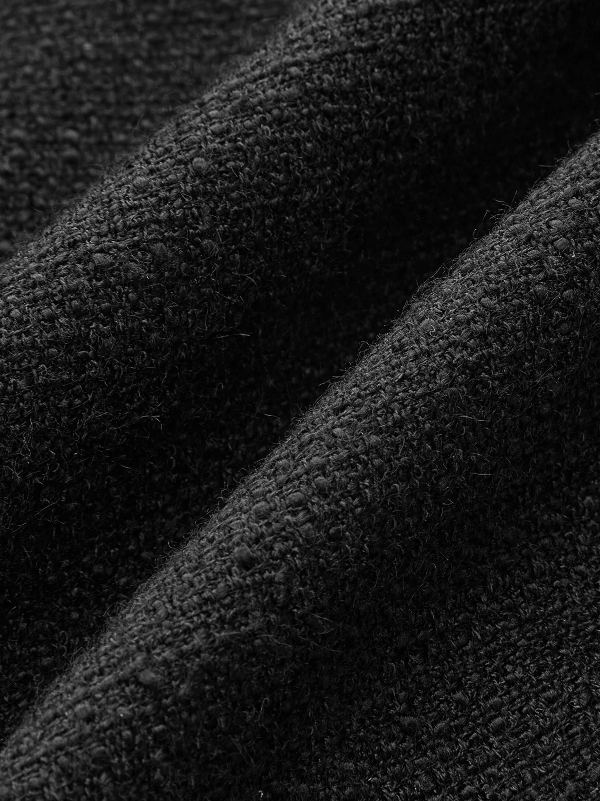 Tweed Braided Rope Collar Short Sleeve Dress - Image 3