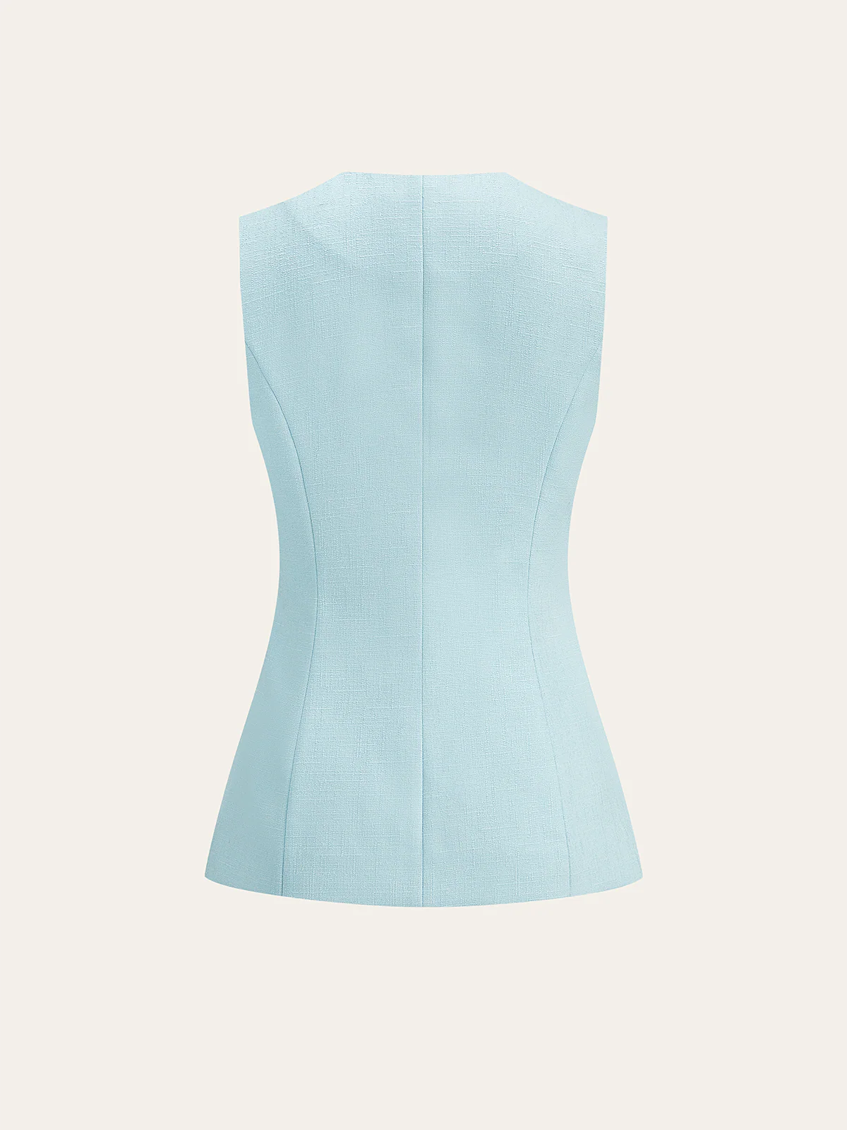 Tweed Pearl Blazer Vest and Mini Skirt Set - Image 4