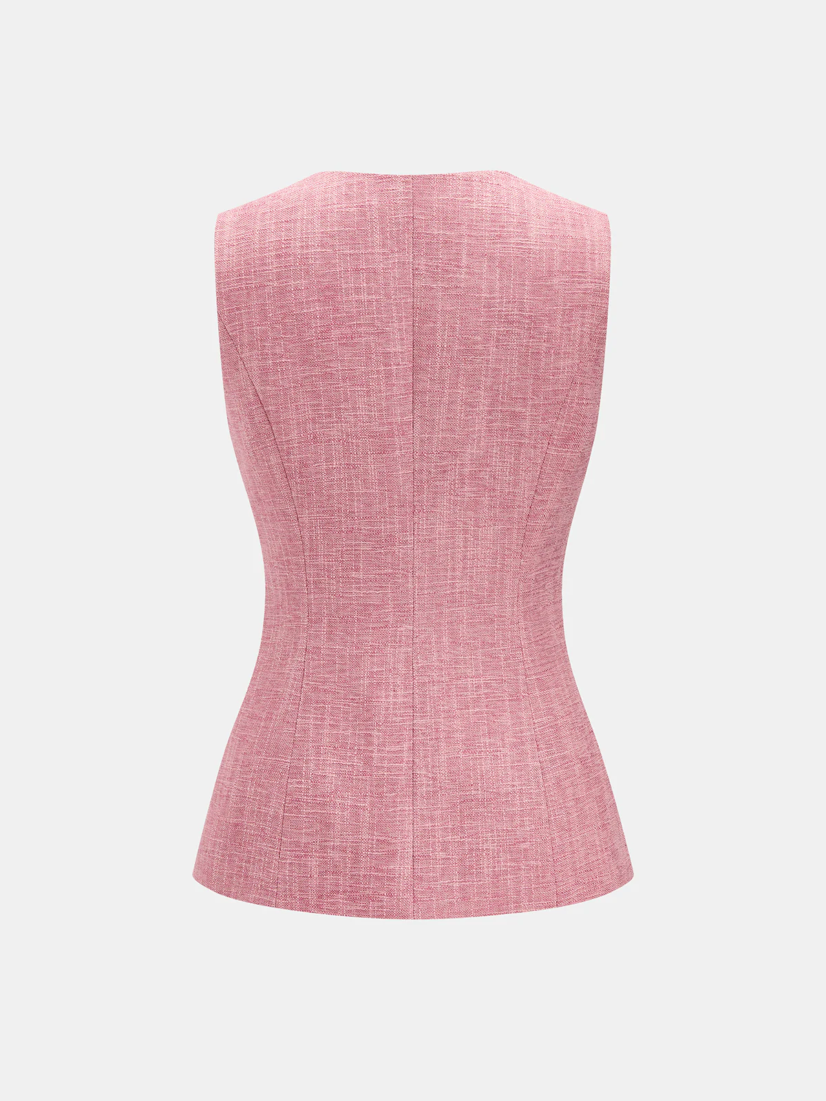 Tweed Sleeveless Vest & Mini Skirt Set - Image 3