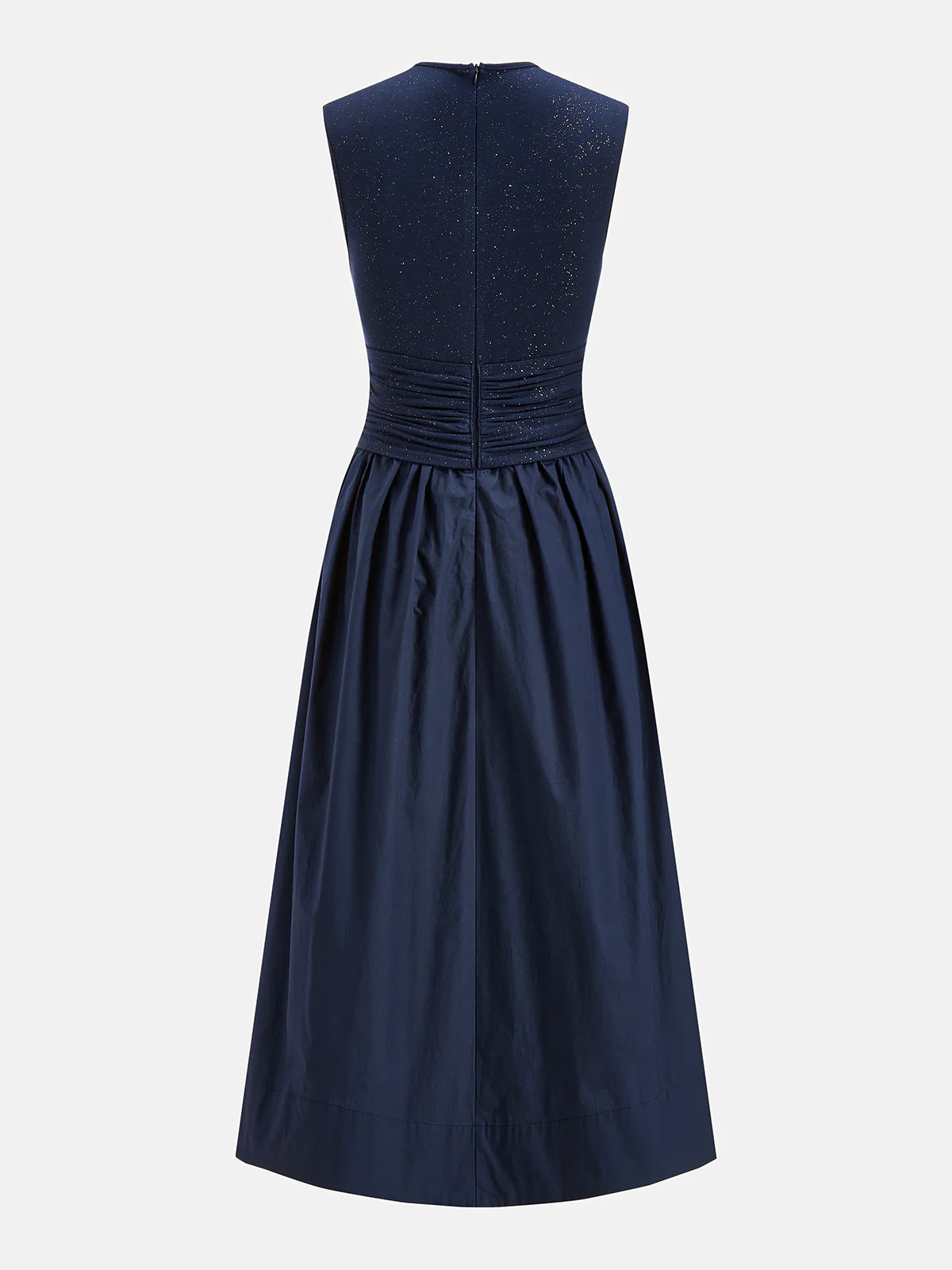 Twist Cutout Sleeveless Glitter Midi Dress - Image 2