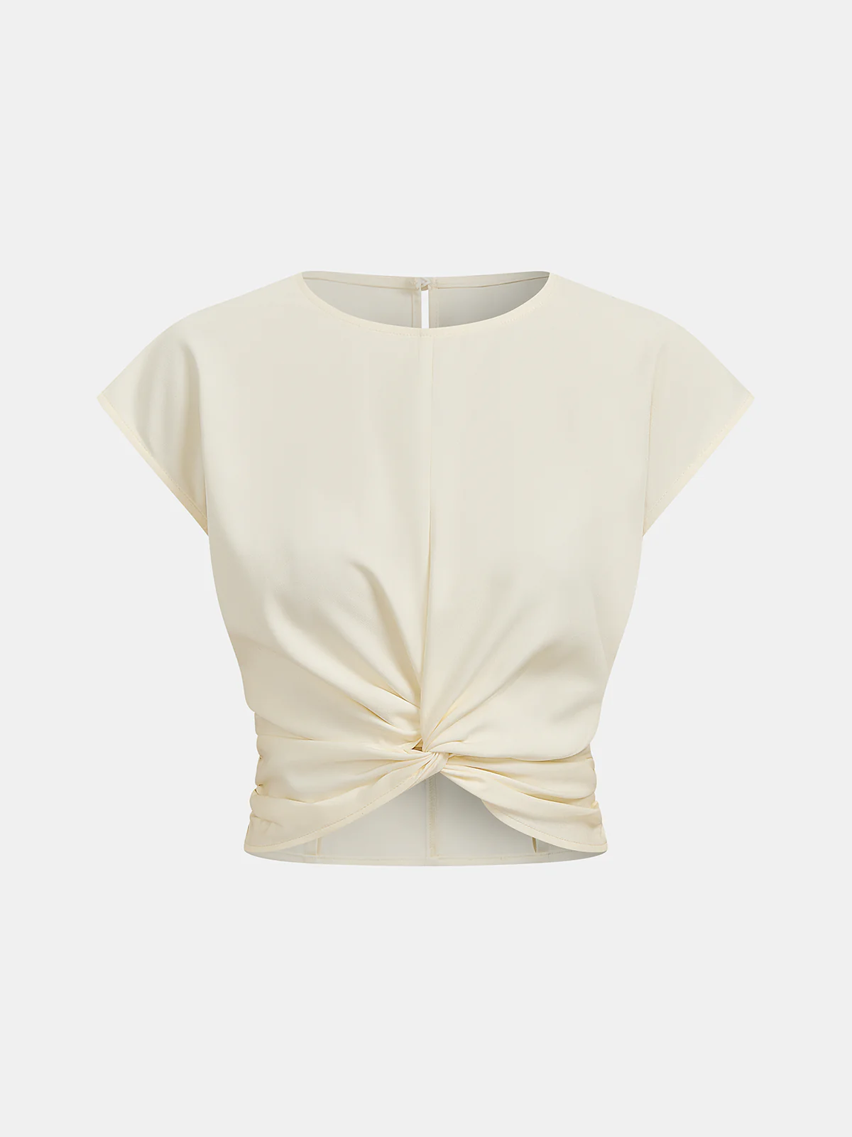 Twist-Front Crop Top & Midi Skirt Set - Image 2
