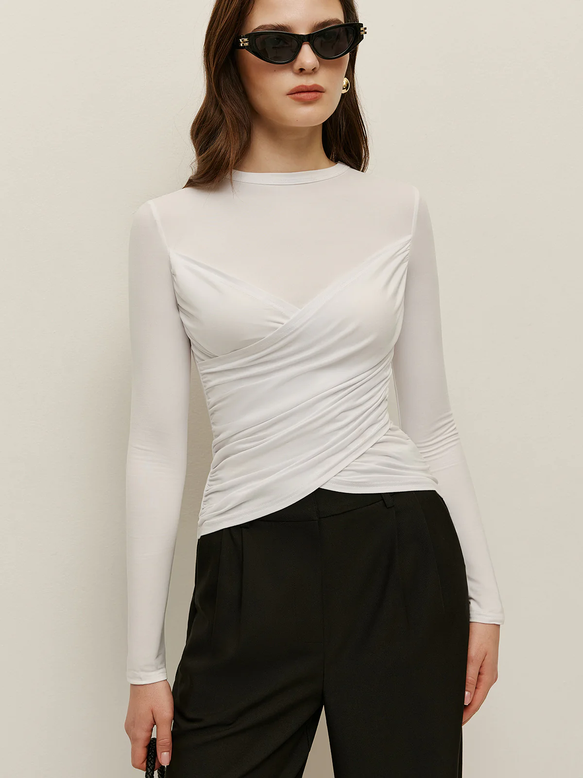 Twist-Front Long Sleeve Top - Image 6
