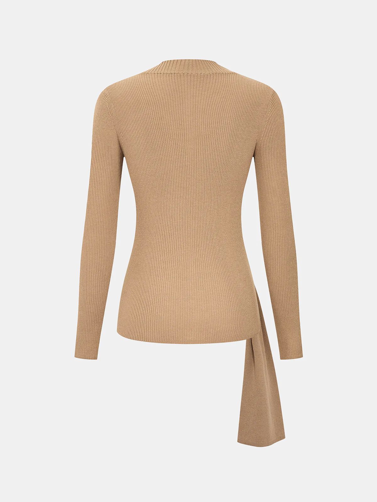 Twist Removable Metal-Ring Slit Knit Top - Image 2