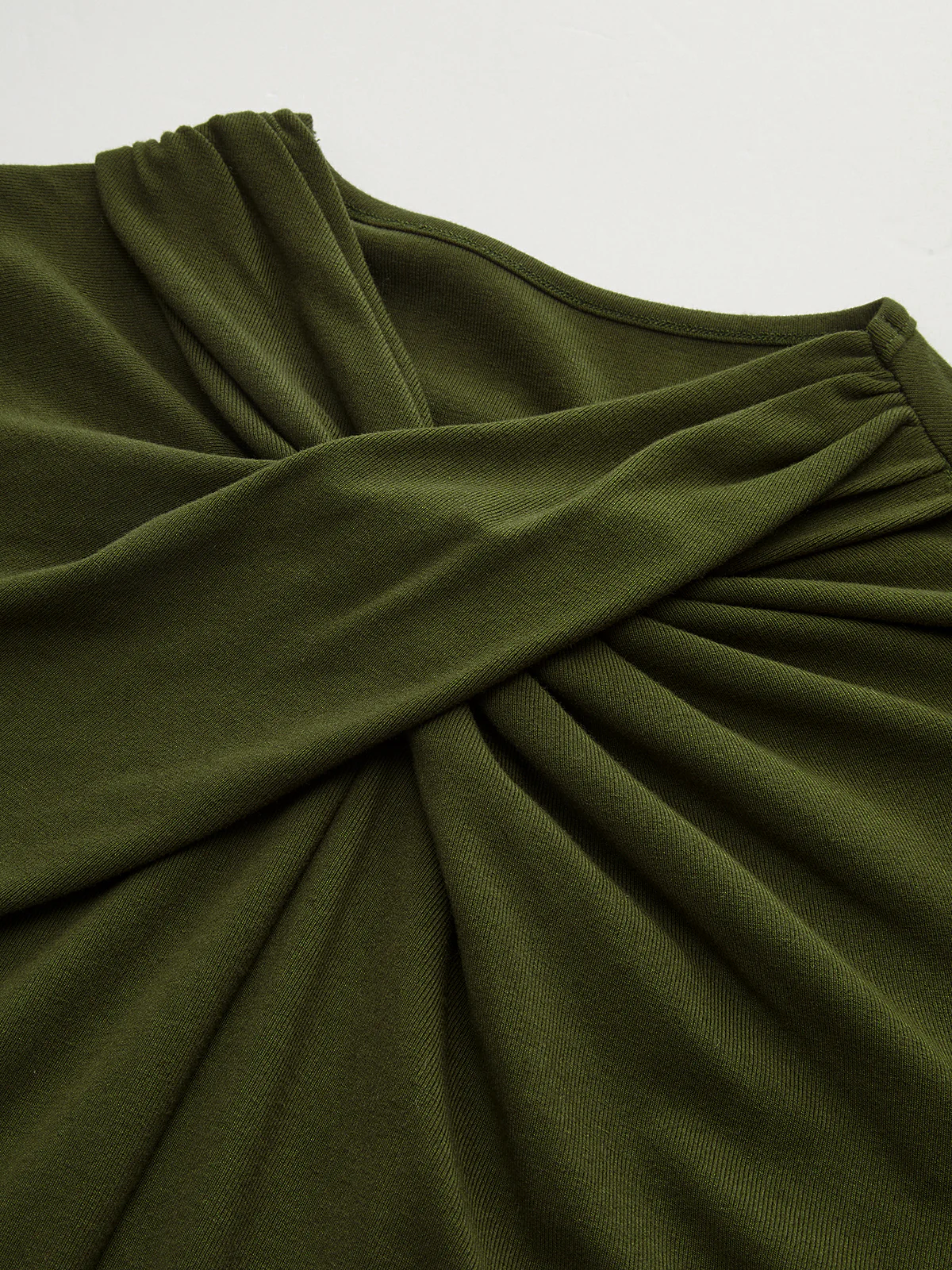 Twisted Front Detail Long Sleeve Knit Top - Image 5